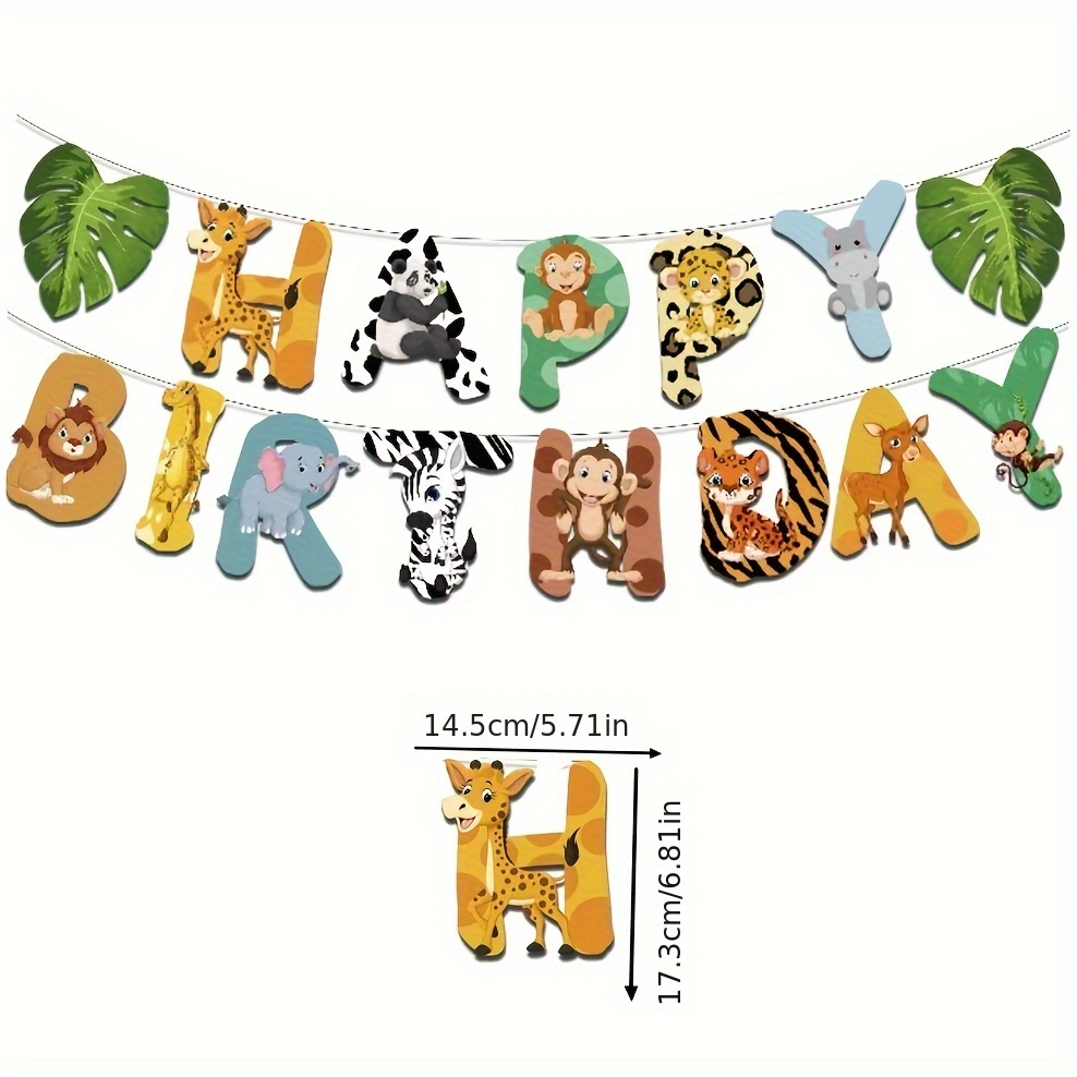 15pcs Jungle Safari Party Pape - Science Of Happiness review and price