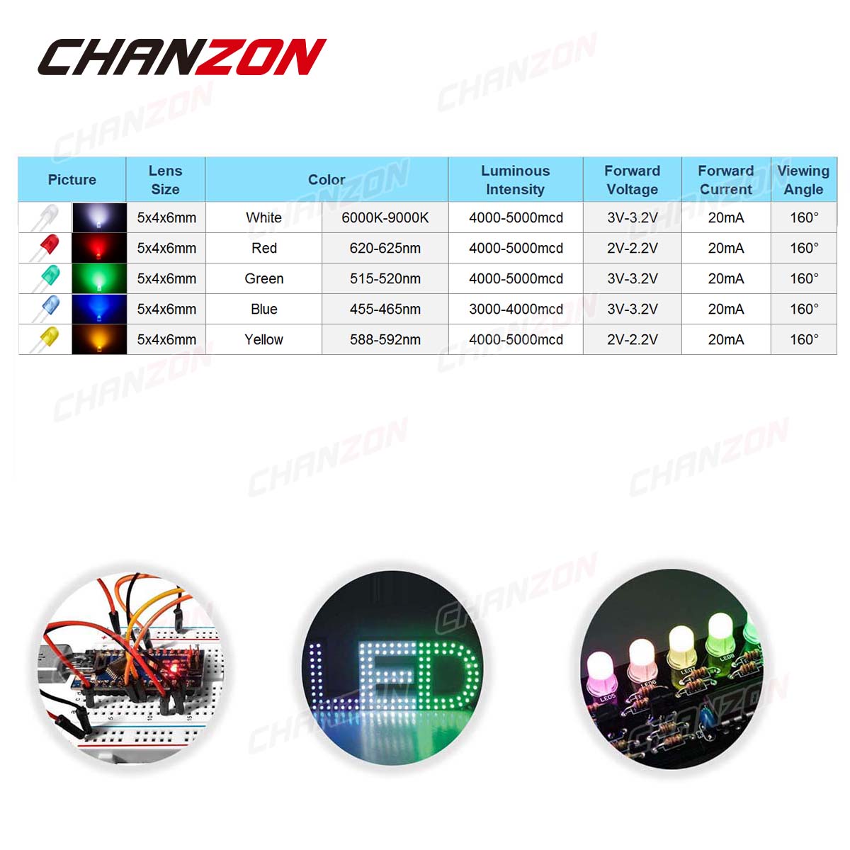 100Pcs 5mm Oval LED Diode 546  - Science And Hobby review and price