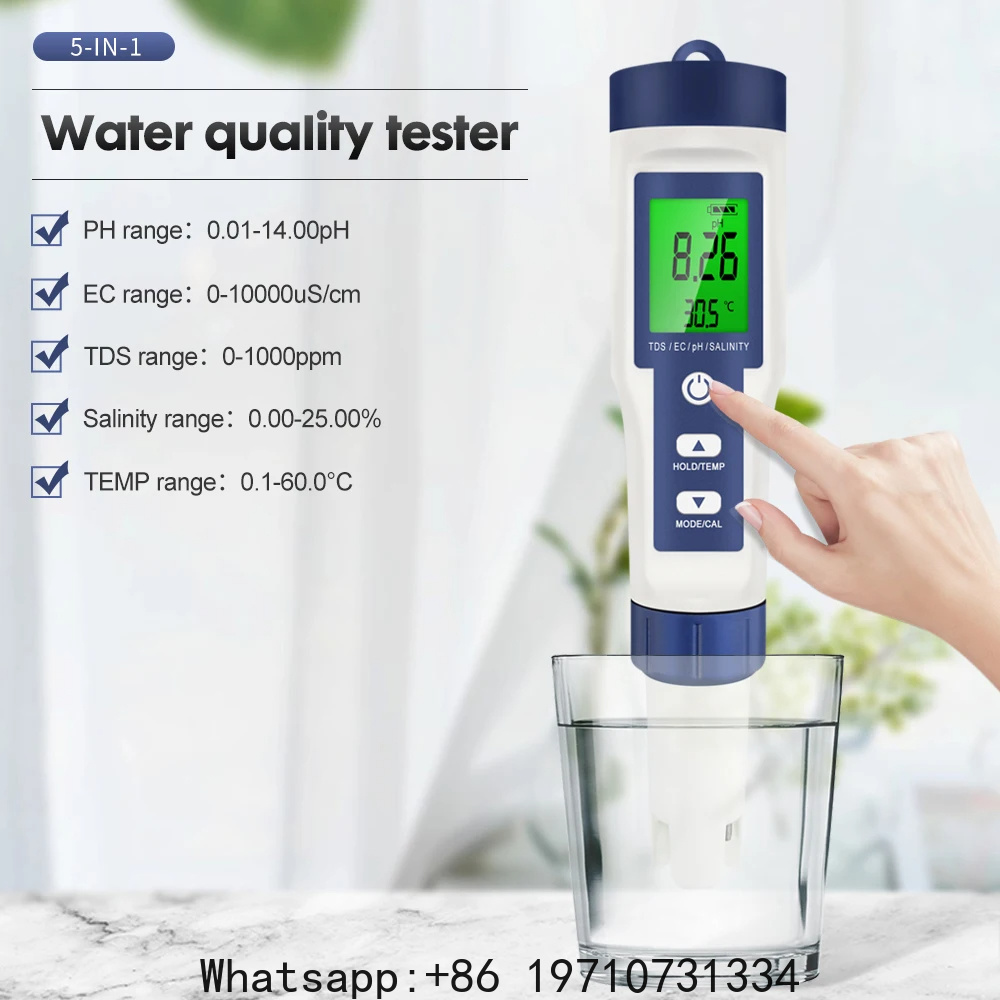 5 In 1 Digital PH Meter TDS EC - Water Testing Kit review and price