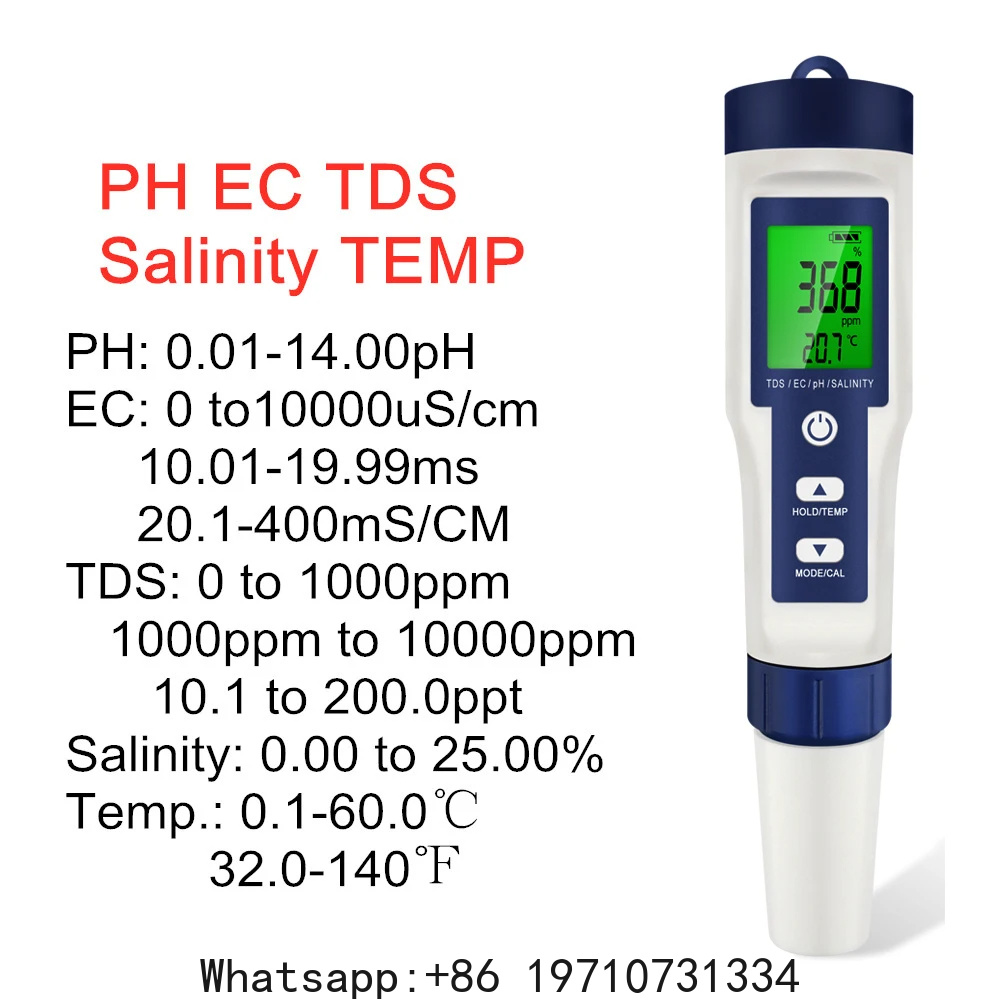 5 In 1 Digital PH Meter TDS EC - Water Testing Kit review and price